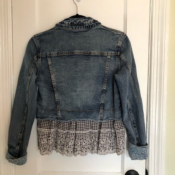 Anthropologie Pilcro and The Letterpress Eyelet Denim Jacket - Picture 10 of 10